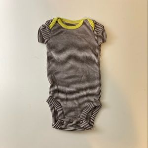 Carter’s Brown & White Striped Newborn Onesie